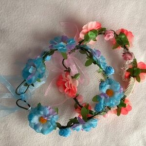 Hair Accessory, BoHo headpieces (2) artificial florals